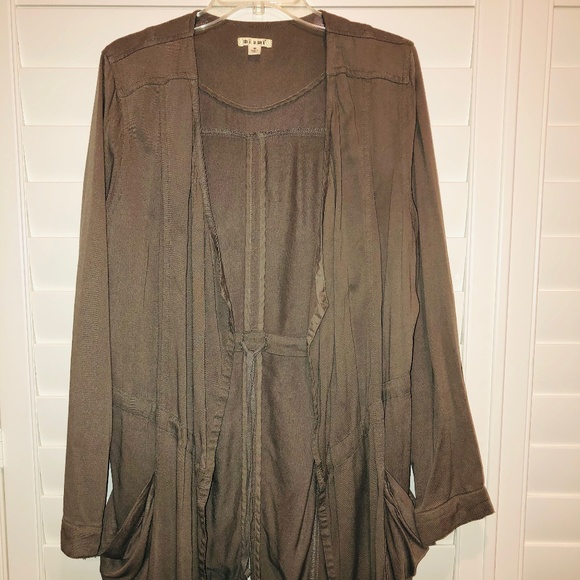 Miami Long Soft Trench Jacket - Picture 2 of 4